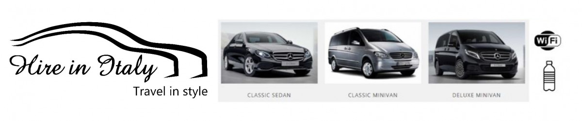 Hire in Italy private transfers and tours with driver and vehicle